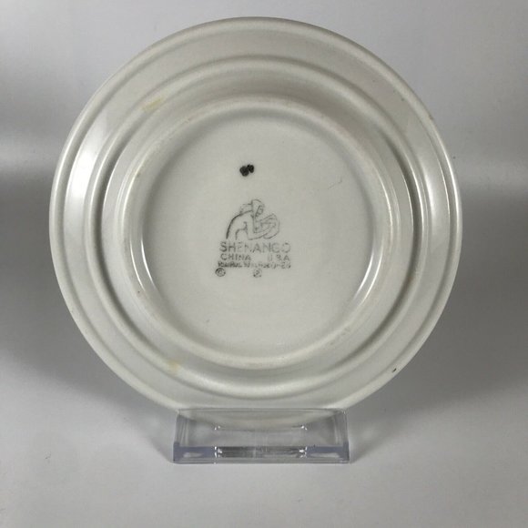 Vintage Shenango China Chardon Rose Red Small Bread Plate SHOCHRR - Picture 2 of 6